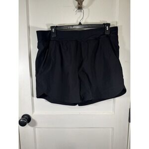 Land's End Women's Swim Short, Black, Size 18
